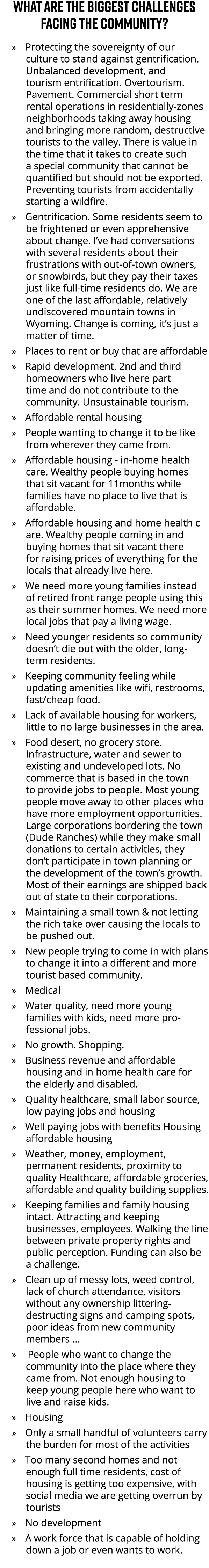 What are the biggest challenges facing the community? » Protecting the sovereignty of our culture to stand against ge...